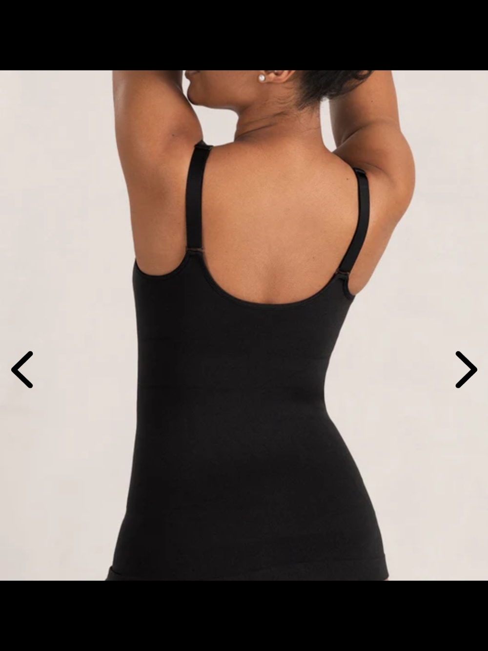 Shapermint Black Sculpting Tank with Contoured Cups - Picture 2 of 4
